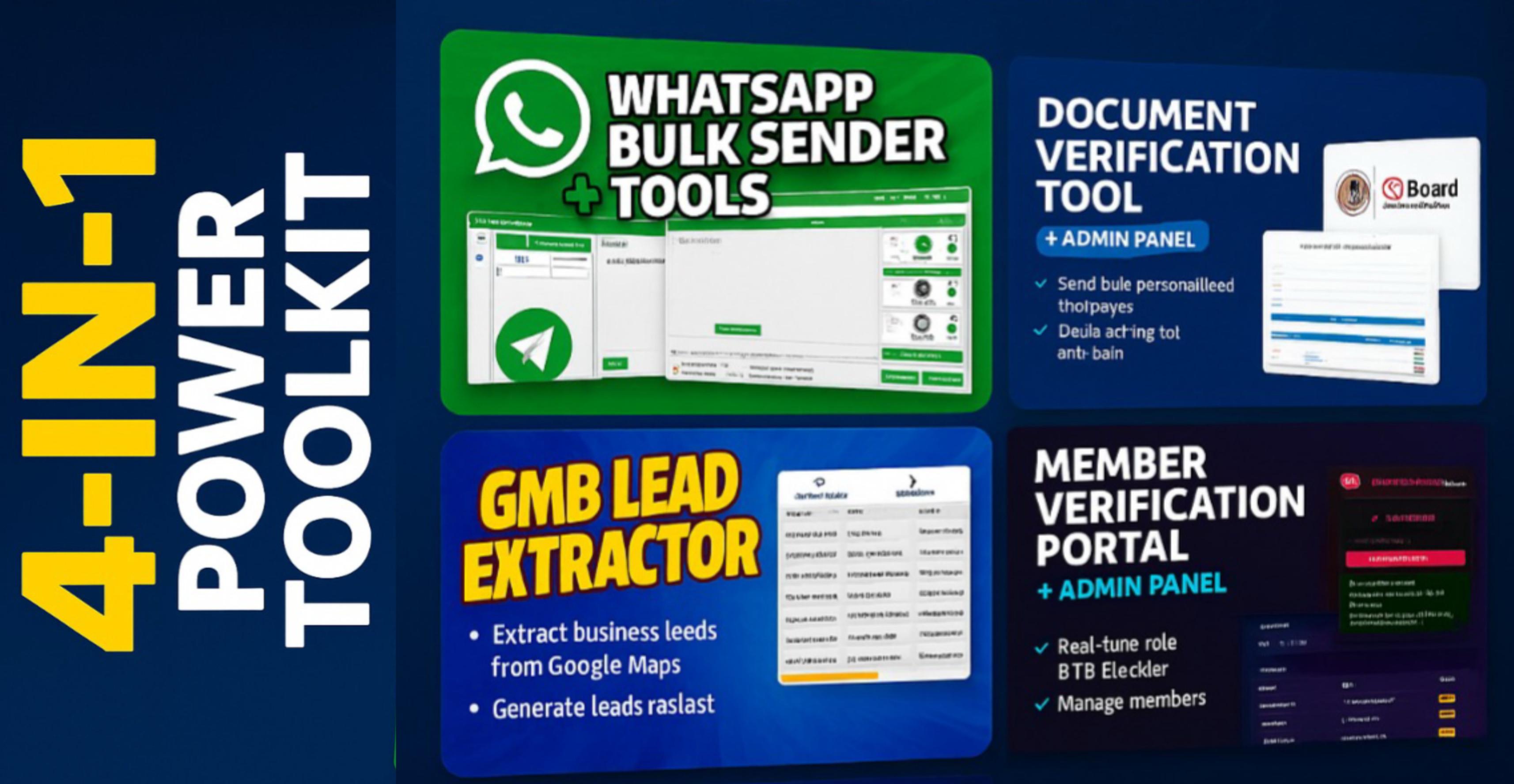 4-in-1 Power Toolkit for Business, Cybersecurity & Marketing Pros!